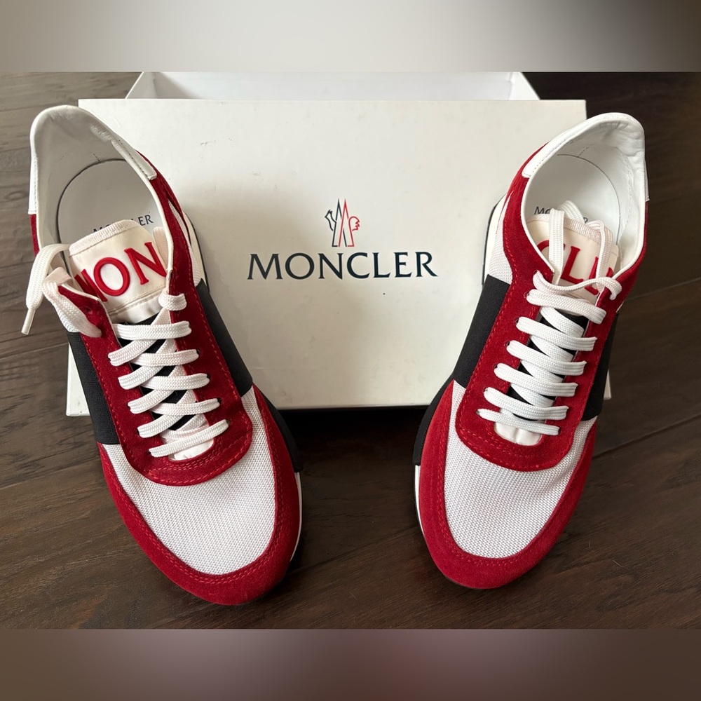 Moncler suede and mesh sneakers - brand new with box!